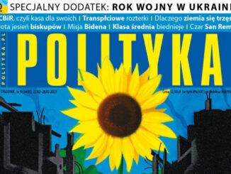 Na okładce "Polityki" opublikowano grafikę z serwisu Creativesforukraine.com, gdzie prezentowane są prace artystów z całego świata na temat rosyjskiej agresji