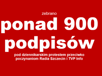 Dziennikarze protestują w sprawie "rażącego braku zasad i odpowiedzialności za słowo" pracowników Radia Szczecin i TVP Info