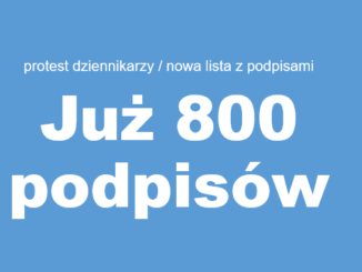 List protestacyjny środowisk dziennikarskich opublikowano 7 marca 2023 roku. W środę było już 800 podpisów