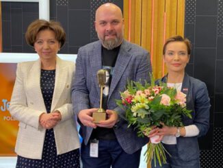 Marlena Maląg, Marcin Kusy i Agnieszka Kamińska przed jubileuszowymi "Sygnałami dnia"