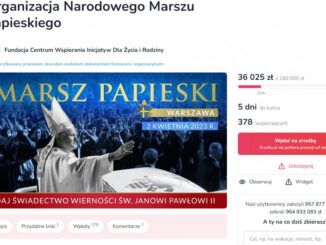 Zbiórka środków na organizację Narodowego Marszu Papieskiego potrwa jeszcze pięć dni