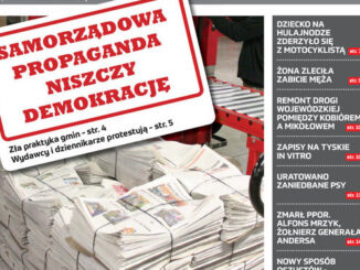 "Nowe Info" jako jeden z pierwszych tytułów lokalnych zamieścił na okładce protest ws. mediów samorządowych