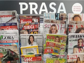 Stojak z prasą w sklepie sieci Lidl