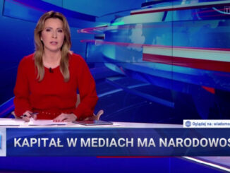 W głównym wydaniu "Wiadomości” TVP w niedzielę 7 maja wyemitowano materiał Krzysztofa Nowiny-Konopki zapowedziany na pasku hasłem: "Kapitał w mediach ma narodowość"