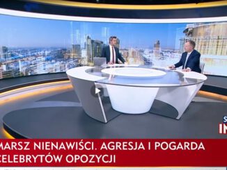 Dyskusja w studiu TVP Info podczas marszu opozycji