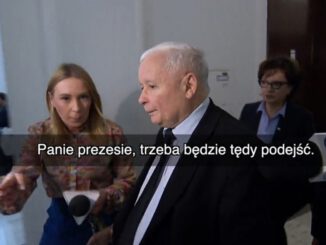 Monika Drozd i Jarosław Kaczyński