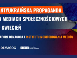 Liczba antyukraińskich wpisów w kwietniu spadła w porównaniu z poprzednimi miesiącami