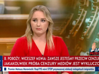 Monika Borkowska od zeszłego tygodnia prowadzi "Za czy przeciw?" w TVP Info