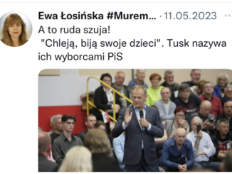 Ewa Łosińska często zamieszcza obraźliwe wpisy w mediach społecznościowych na temat opozycji i krytyków obozu władzy