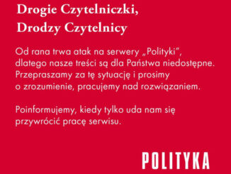 Już kilka minut przed godz. 13 redakcja „Polityki” poinformowała w swoich kanałach w mediach społecznościowych, że od rana trwa atak na ich serwery