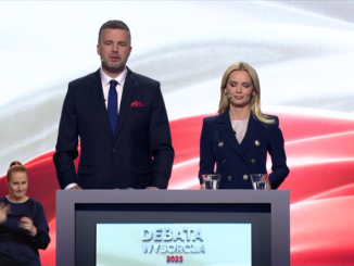 Michał Rachoń i Anna Bogusiewicz-Grochowska, gospodarze debaty