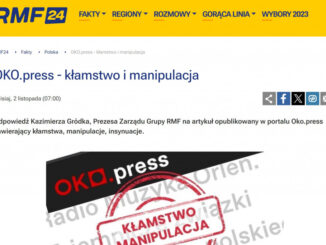 Oko Press kłamstwo i manipulacja