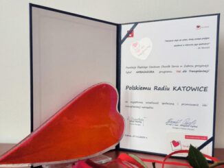 Statuetka Ambasadora programu Fundacji Śląskiego Centrum Chorób Serca