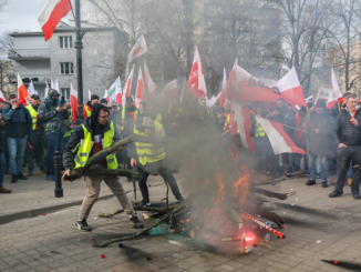 Protest rolników w Warszawie