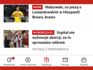 Treści z Wyborcza.pl prezentowane są w formie tzw. kafli