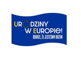 Logo koncertu Urodziny w Europie! Dobrze, że jesteśmy razem