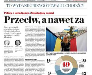 Okładka "Gazety Uchodźców"