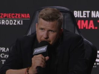 Filip Chajzer na konferencji zapowiadającej galę Fame MMA