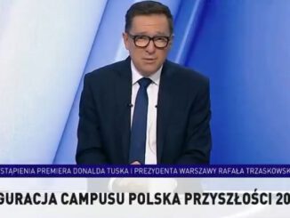 Maciej Jabłoński w studiu TVP Info Maciej Jabłoński w studiu TVP Info