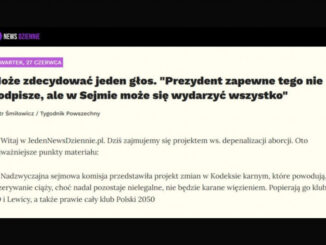 Ostatni opublikowany materiał w serwisie Jeden News Dziennie pochodzi z 27 czerwca