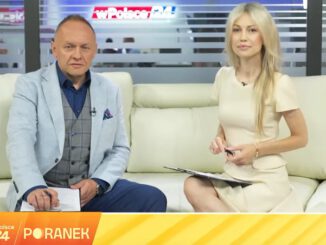 Rafał Porzeziński i Magdalena Ogórek w "Poranku" telewizji wPolsce24