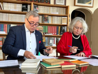 Porozumienie o współpracy podpisali szef Polskiego Radia Paweł Majcher i prezeska Stowarzyszenia Instytut Literacki "Kultura" Anna Bernhardt